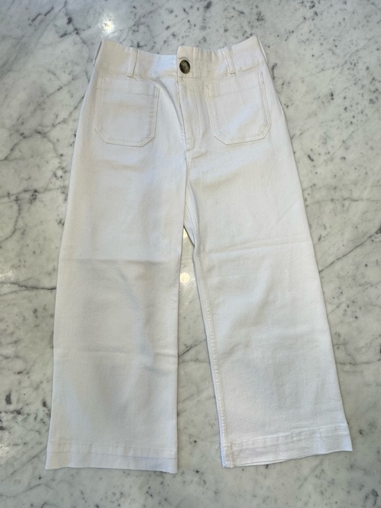 Maeve Pants - Maeve White “The Collette” Wide-Leg Pants